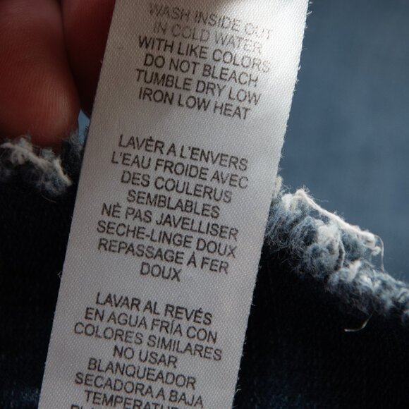 Good American Jeans Good Legs High Waist Fray Waistband Skinny Blue 610 Size 16 - Picture 6 of 8